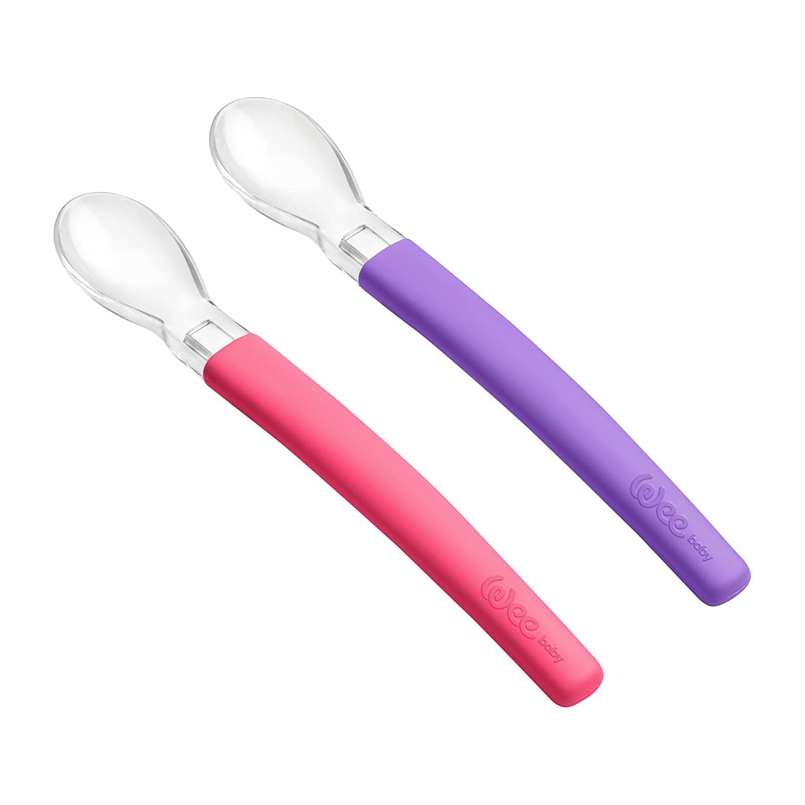 Wee Baby Feeding Spoons Silicone - 2 Pcs - Bloom Pharmacy