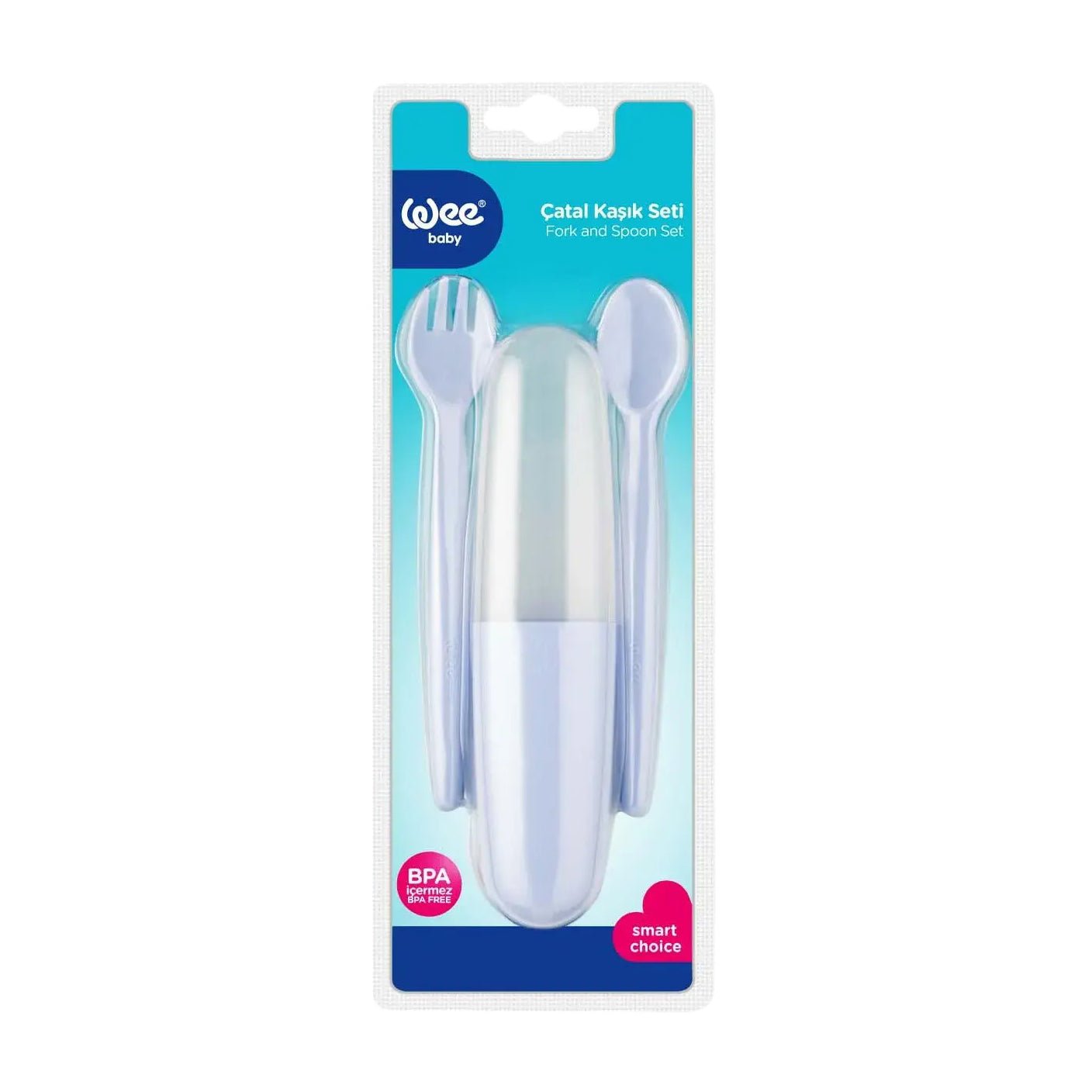 Wee Baby Fork & Spoon Set (6+ m) - 3 Pcs - Bloom Pharmacy