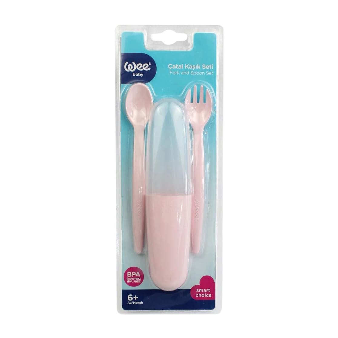 Wee Baby Fork & Spoon Set (6+ m) - 3 Pcs - Bloom Pharmacy