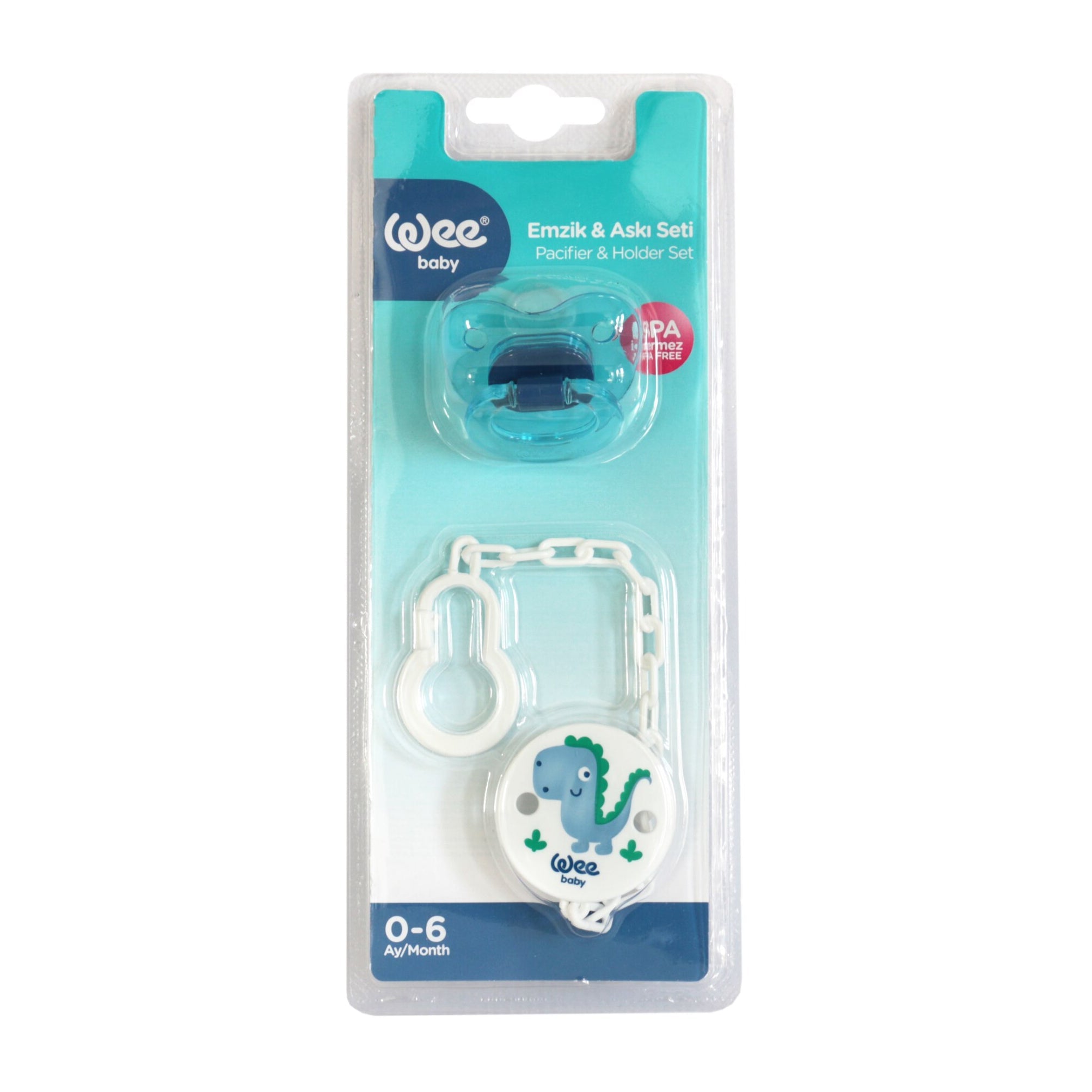 Wee Baby Pacifier & Holder Set (0 - 6m) - Bloom Pharmacy