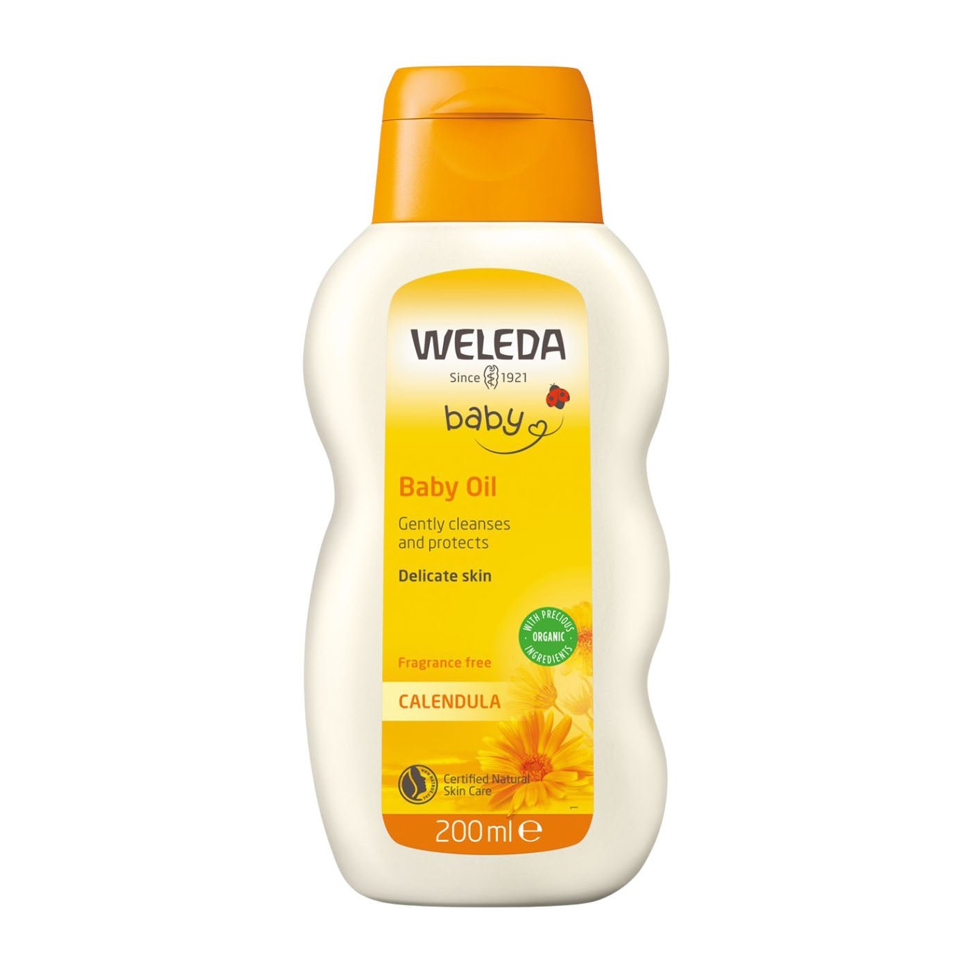 Weleda Calendula Fragrance Free Baby Oil - 200ml - Bloom Pharmacy