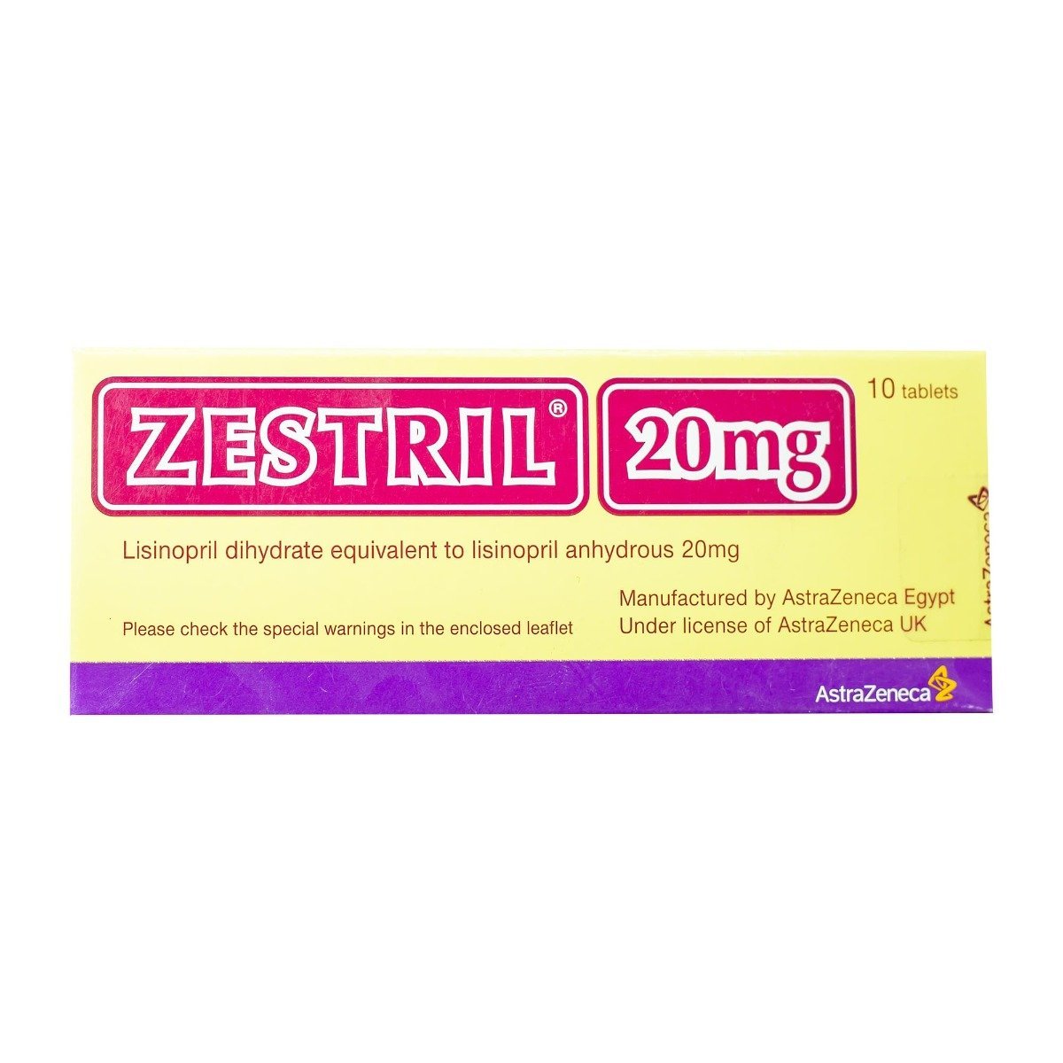 Zestril 20 mg - 10 Tablets - Bloom Pharmacy