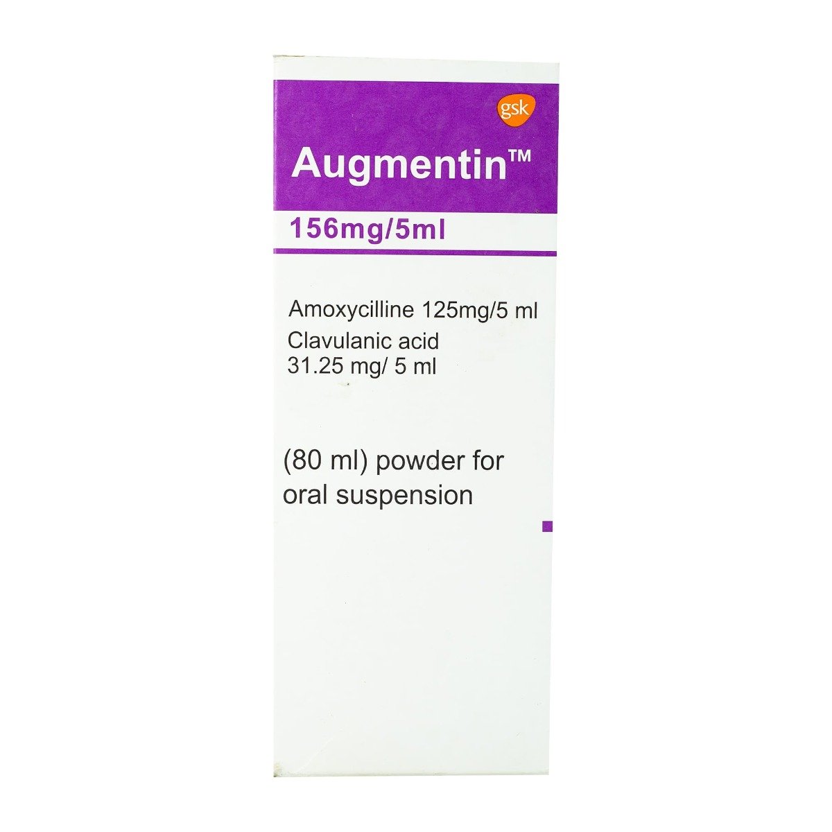 Augmentin 156 mg-5 ml Suspension - 80 ml - Bloom Pharmacy