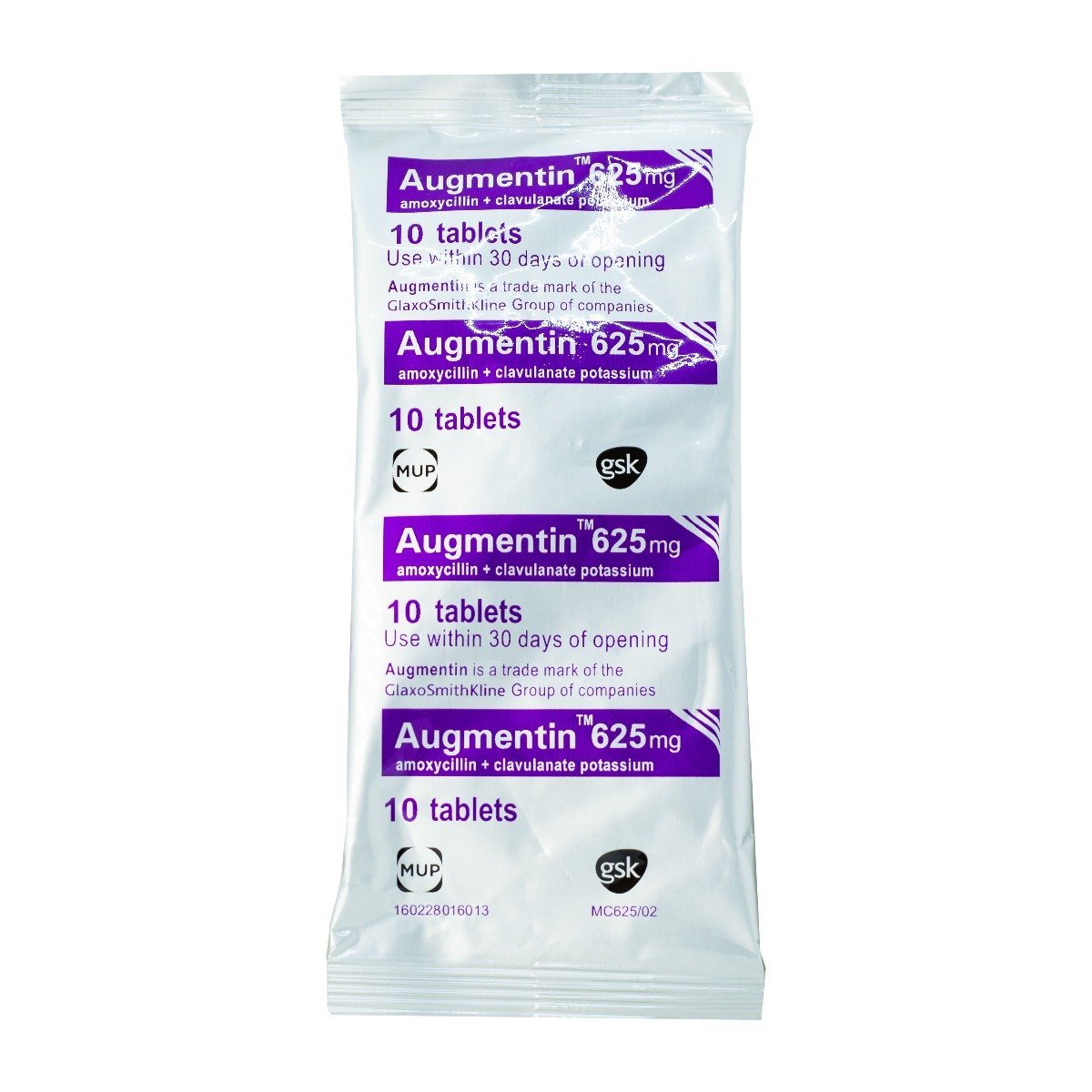 Augmentin 625 mg - 10 Tablets - Bloom Pharmacy