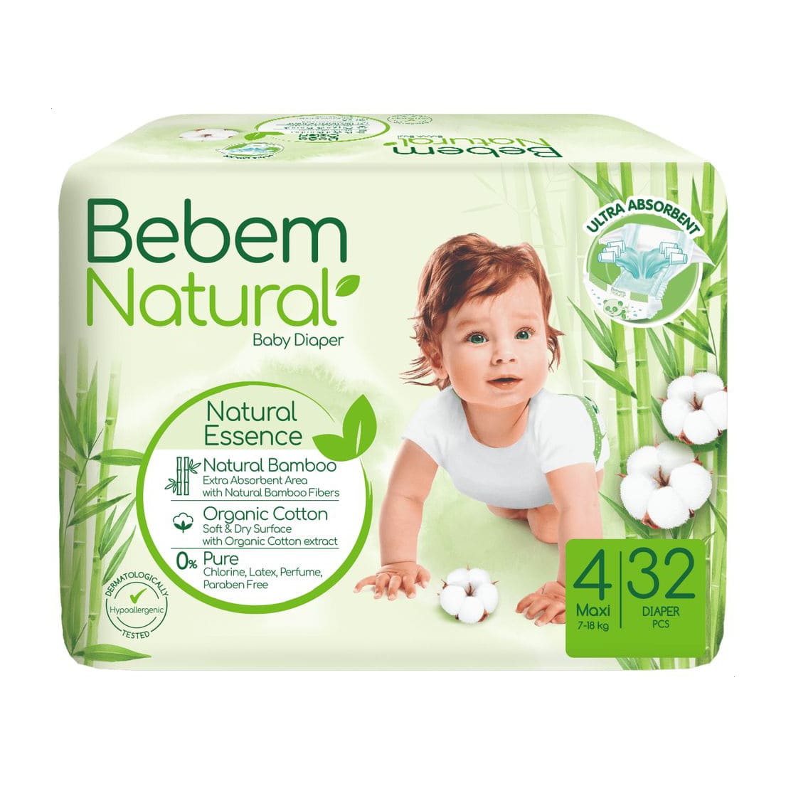 Bebem Natural Size 4 Maxi (7-15kg) - Bloom Pharmacy