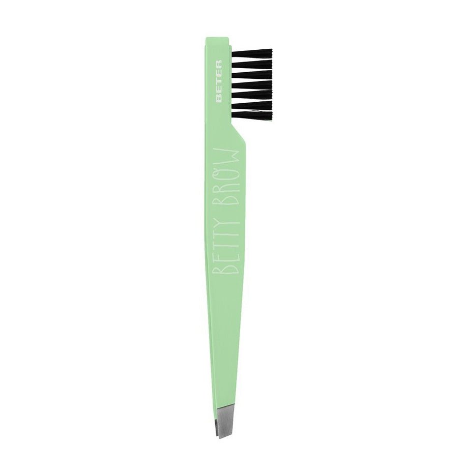 Beter Brow Slanted Tip Tweezers, With Brush - Bloom Pharmacy