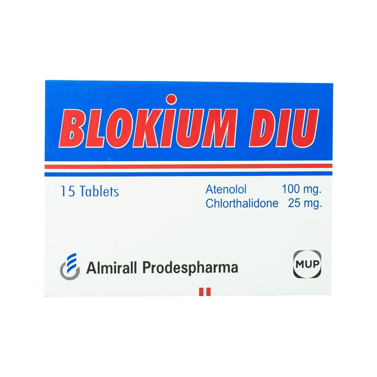 Blokium Diu 100 mg-25 mg - 15 Tablets - Bloom Pharmacy