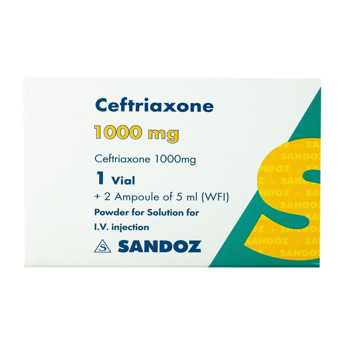 Ceftriaxone 1 gm IV - 1 Vial - Bloom Pharmacy