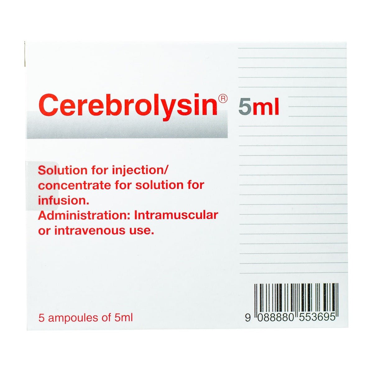 Cerebrolysin 5 ml - 5 Ampoules - Bloom Pharmacy