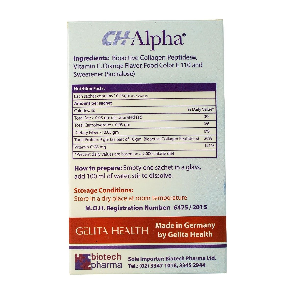 CH Alpha - 10 Sachets - Bloom Pharmacy