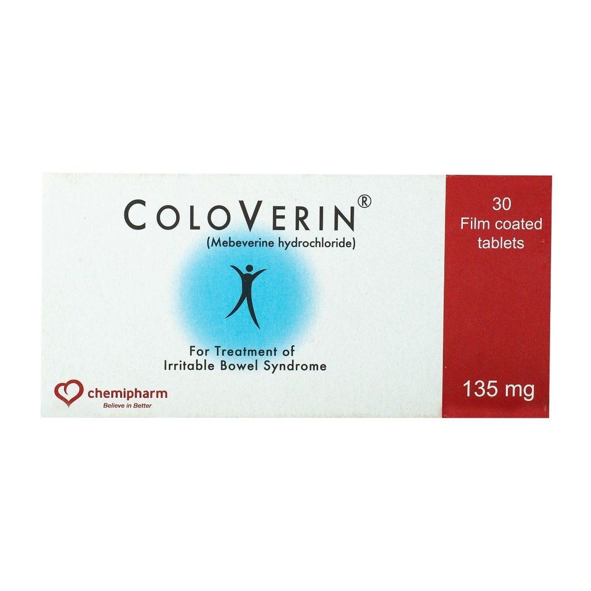 Coloverin 135 mg - 30 Tablets - Bloom Pharmacy