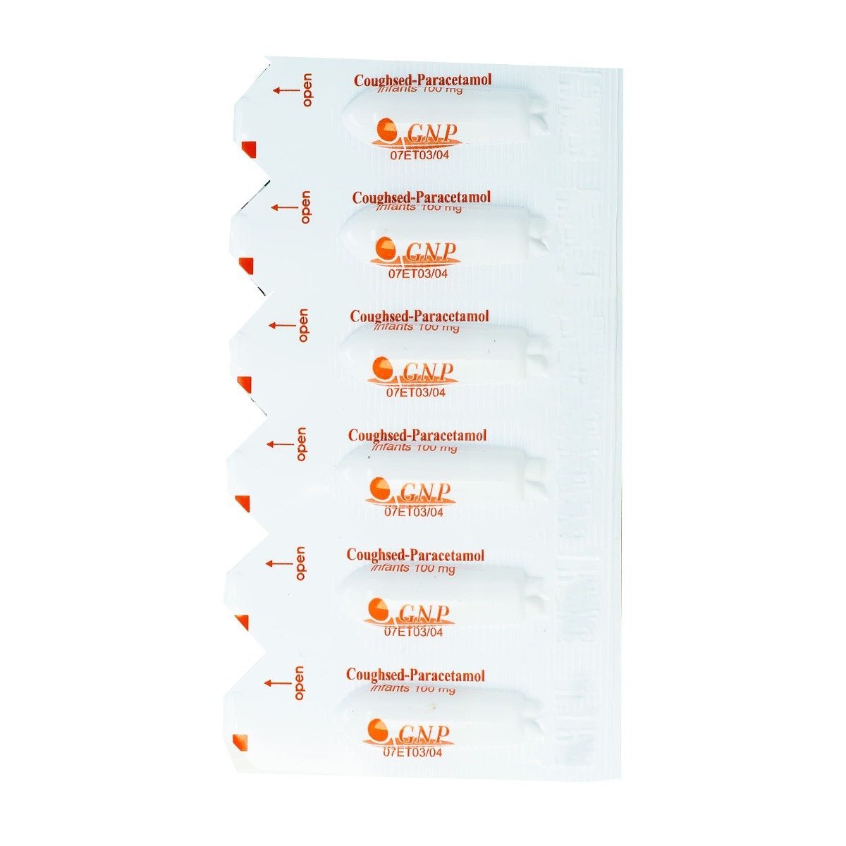 Coughsed Paracetamol Infants - 12 Suppositories - Bloom Pharmacy