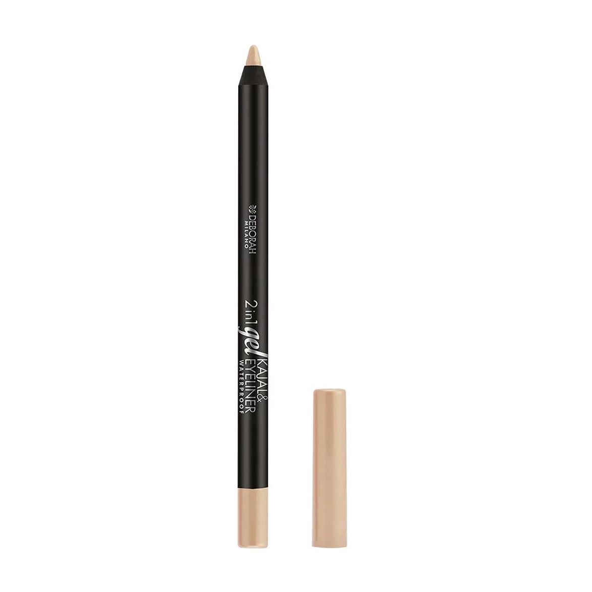 Deborah D 2 in 1 Gel Kajal & Eye Liner Pencil Waterproof - Bloom Pharmacy