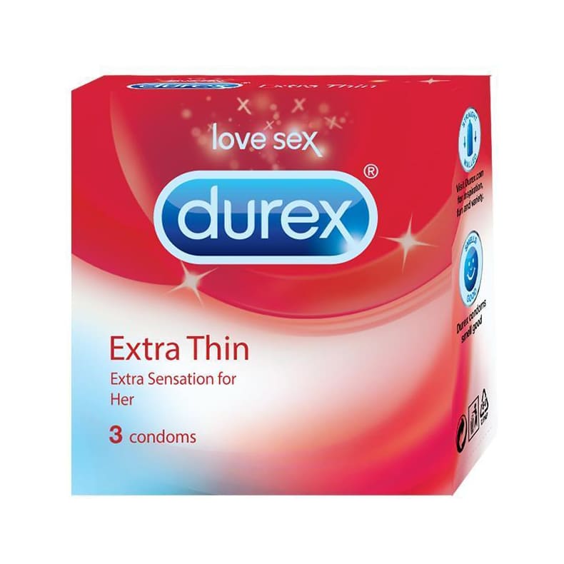 Durex Extra Thin Condoms - Bloom Pharmacy