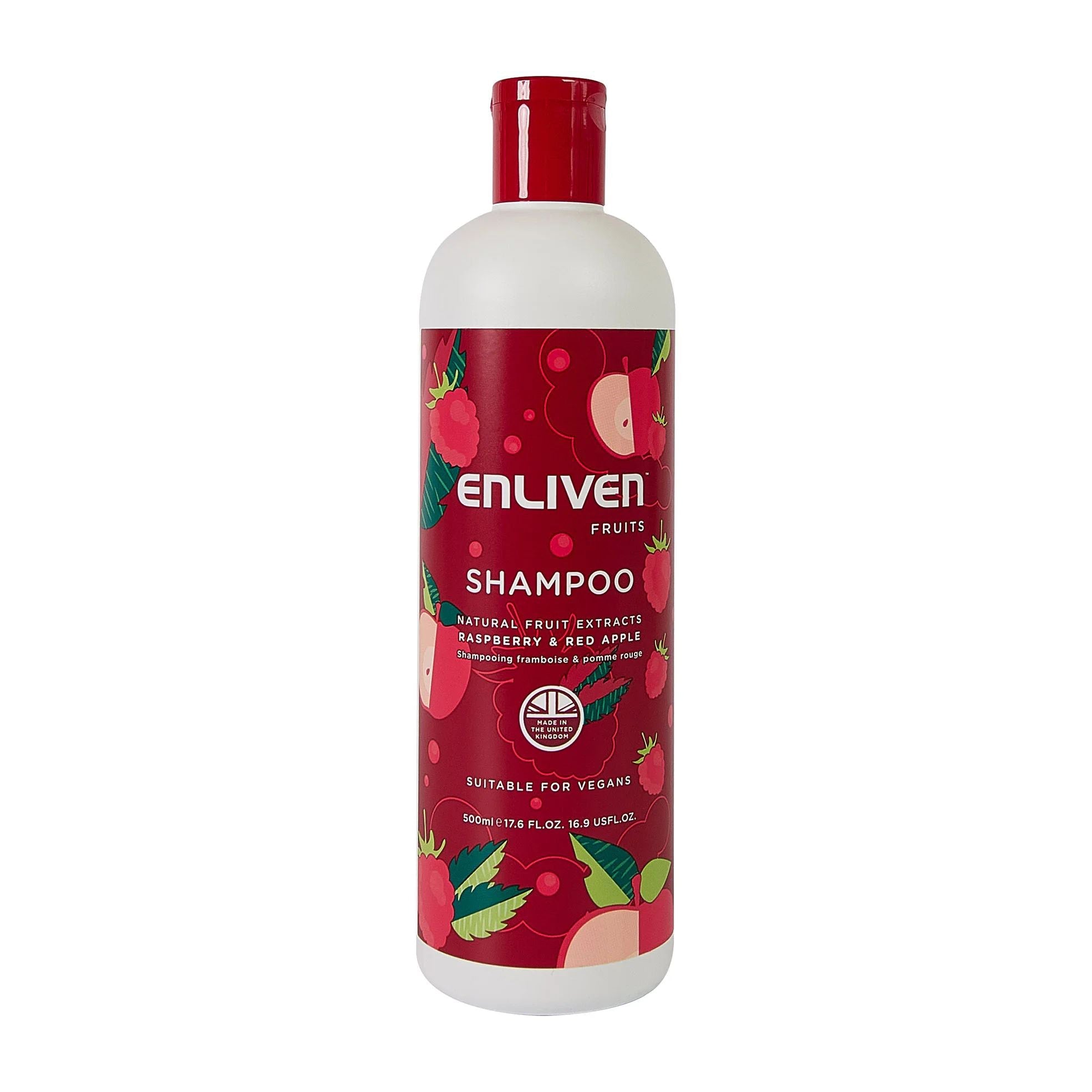 Enliven Fruits Raspberry Red Apple Shampoo – 500ml - Bloom Pharmacy