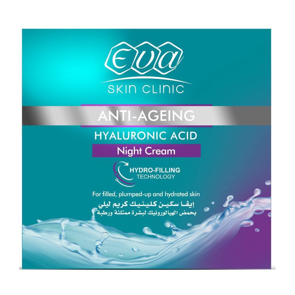 Eva Anti-Ageing Hyaluronic Acid Night Cream - 45ml - Bloom Pharmacy