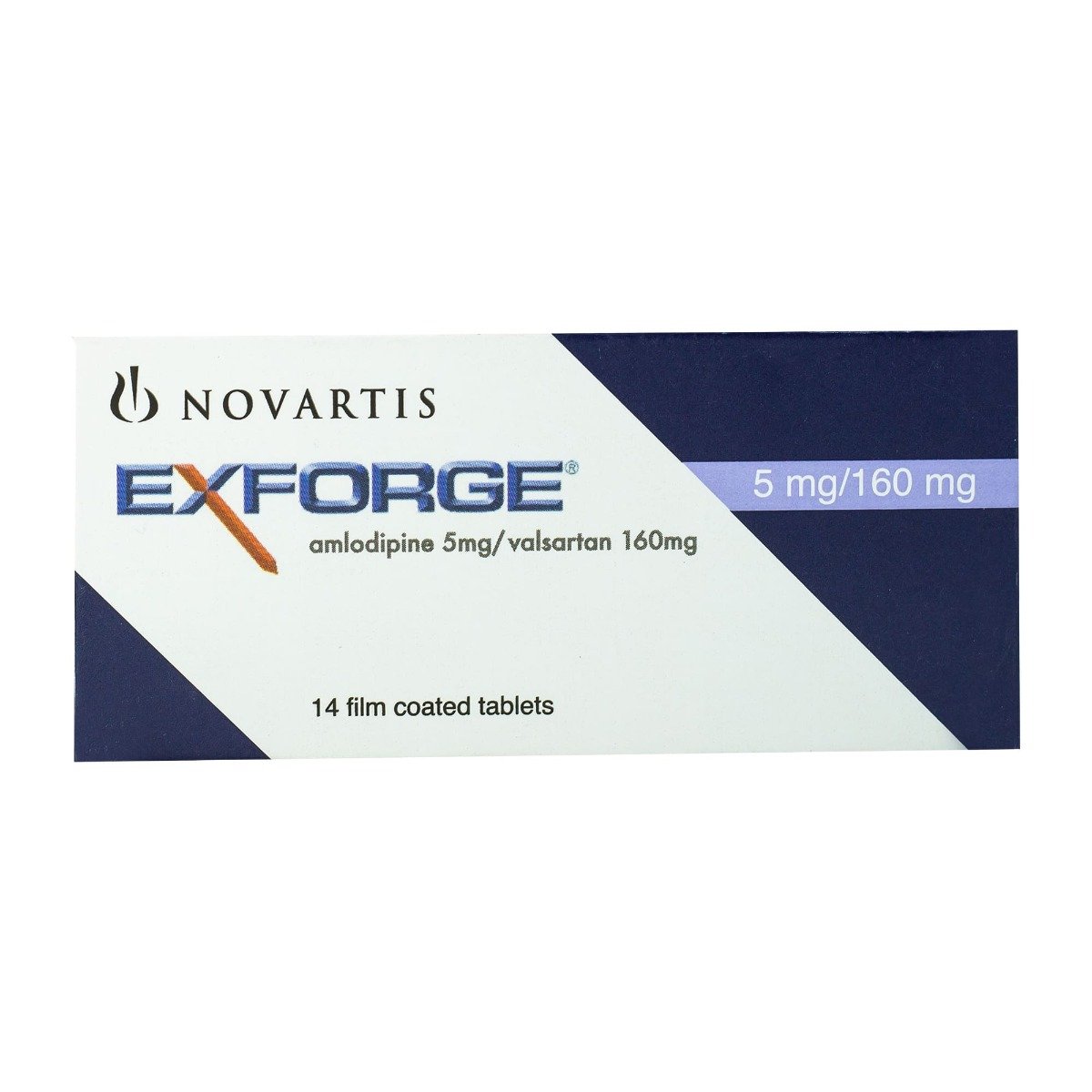 Exforge 5 mg-160 mg - 14 Tablets - Bloom Pharmacy