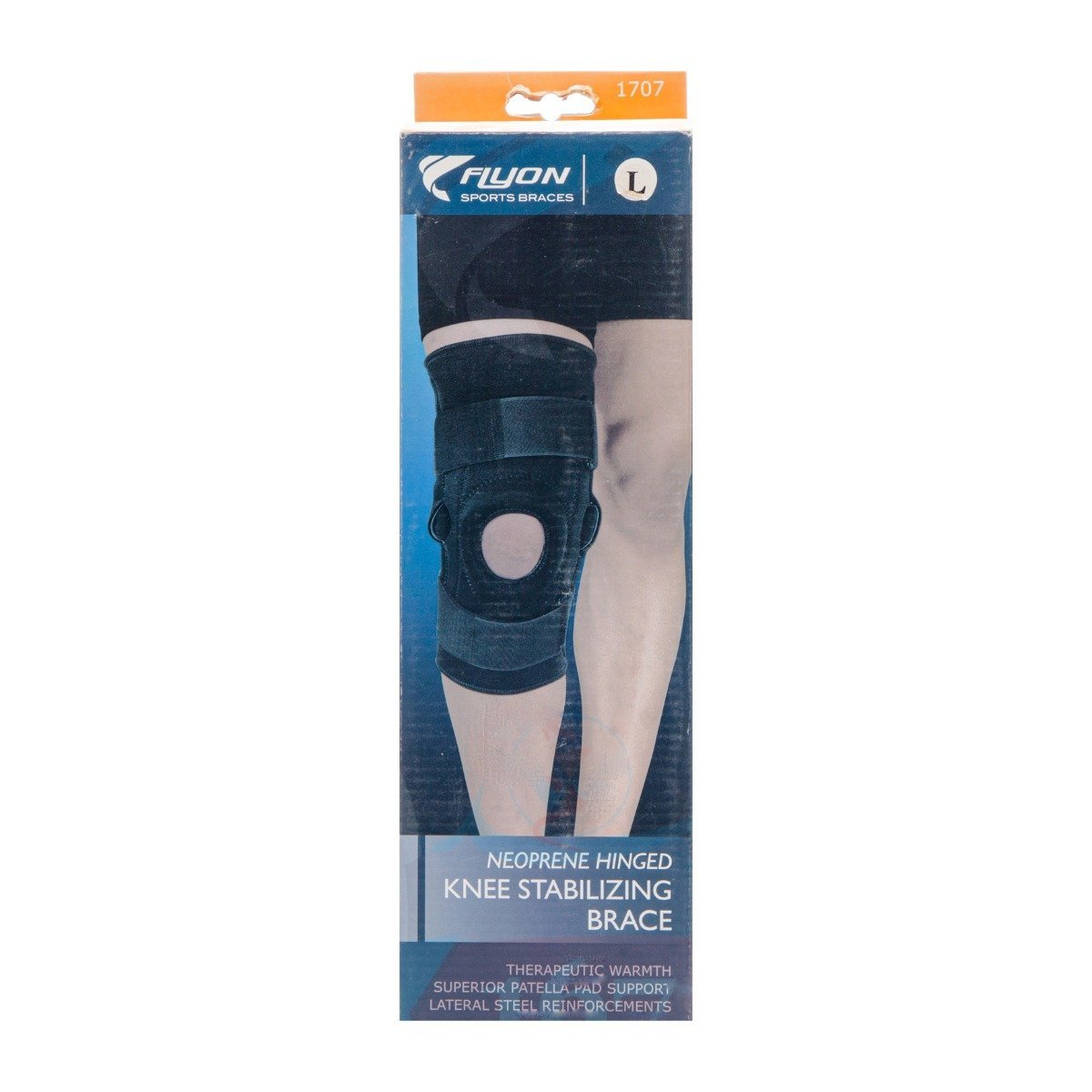 Flyon Neoprene Hinged Knee Stabilizing Brace Size (L) - Bloom Pharmacy