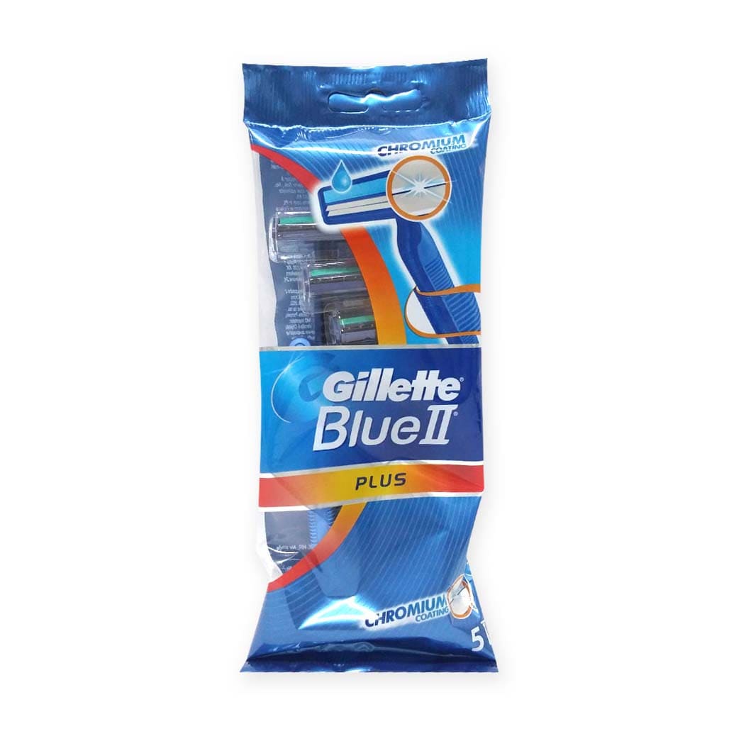 Gillette Blue Plus Chromium 5 Disposable Razors - Bloom Pharmacy