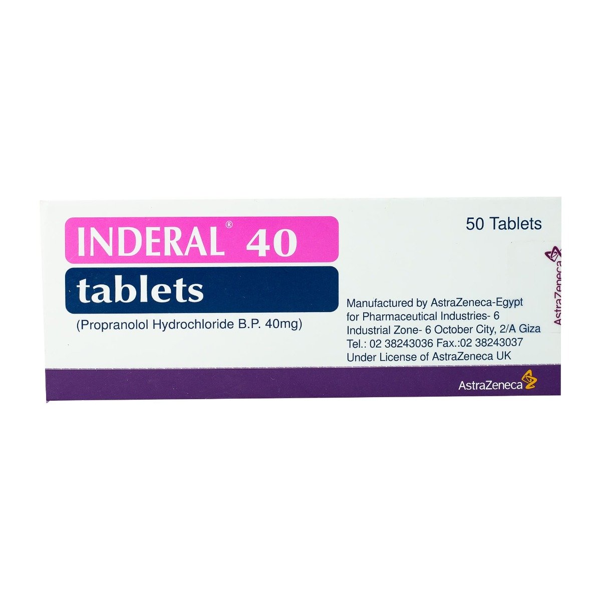 Inderal 40 mg - 50 Tablets - Bloom Pharmacy
