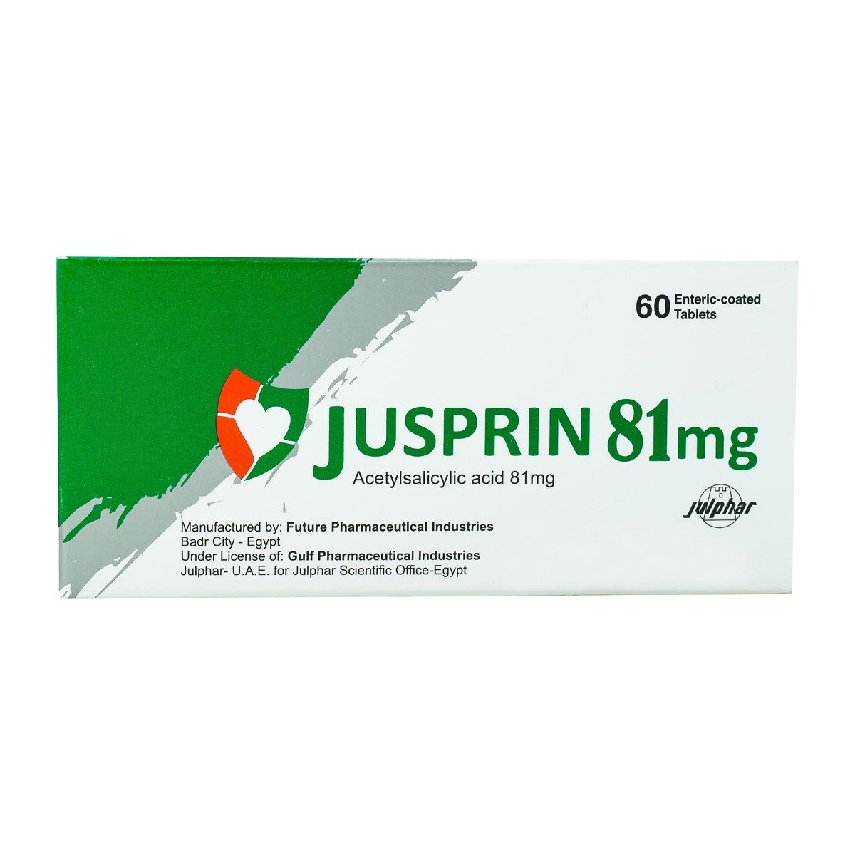 Jusprin 81 mg - 60 Tablets - Bloom Pharmacy