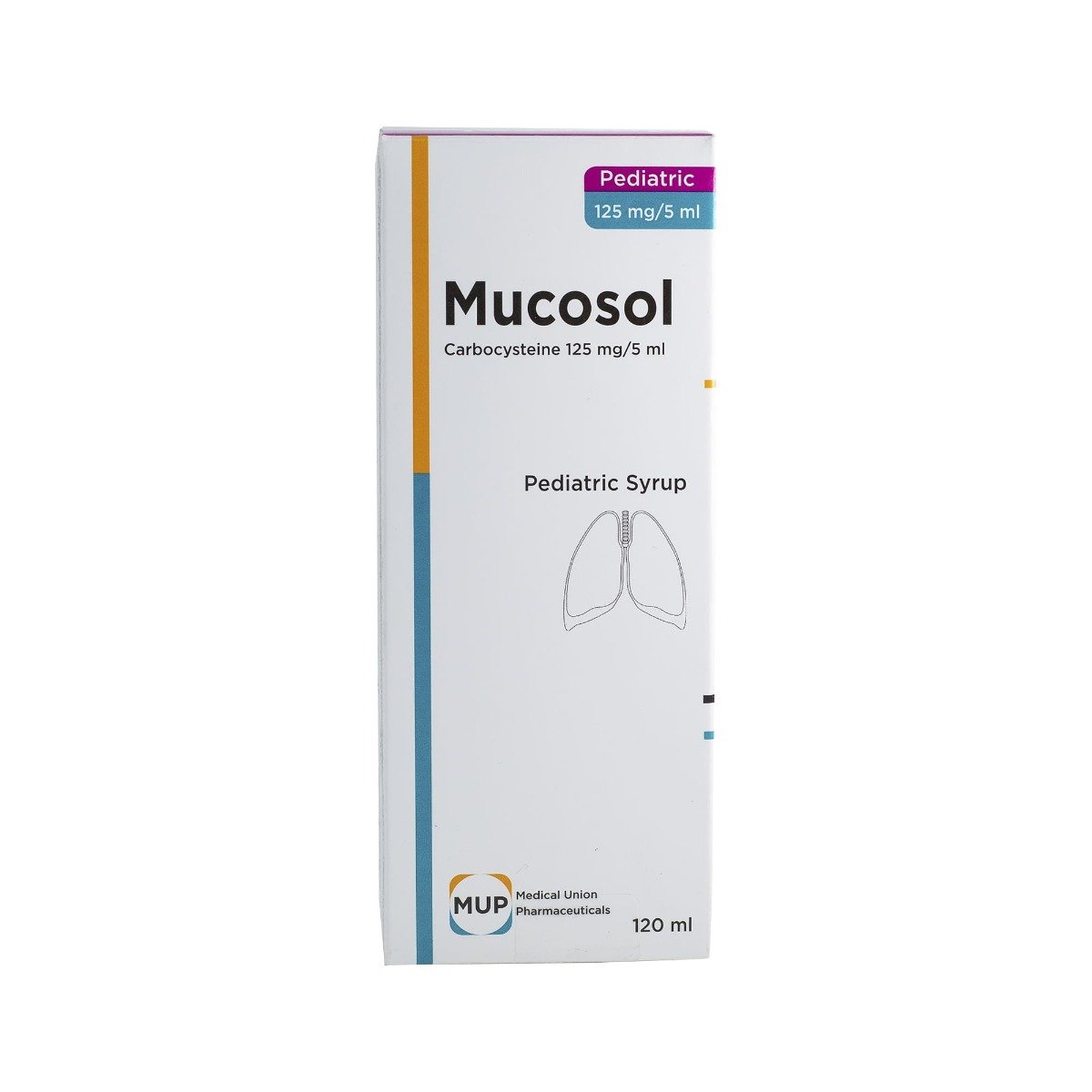 Mucosol 125 mg-5 ml Pediatric Syrup - 120 ml - Bloom Pharmacy