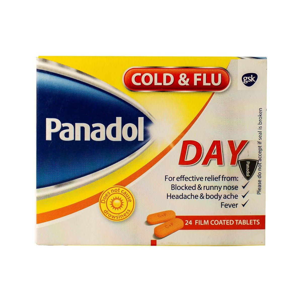 Panadol Cold & Flu day - 24 Tablets - Bloom Pharmacy