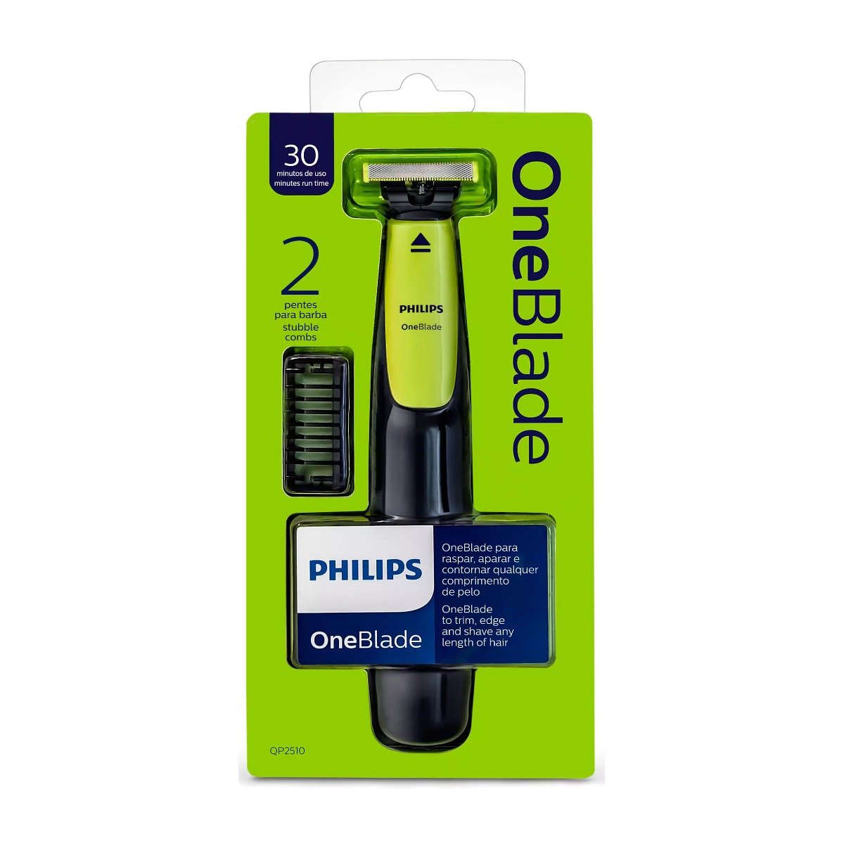 Philips OneBlade Shaver Wet & Dry x2 Stubble Combs - QP2510 - Bloom Pharmacy