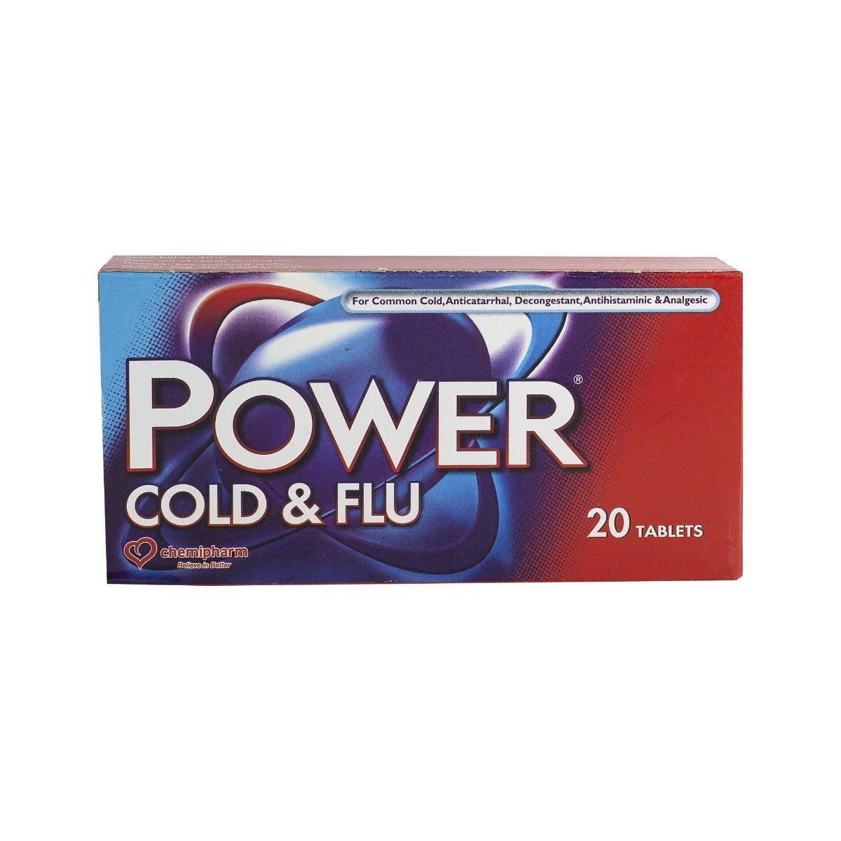 Power Cold and Flu - 20 Tablets - Bloom Pharmacy