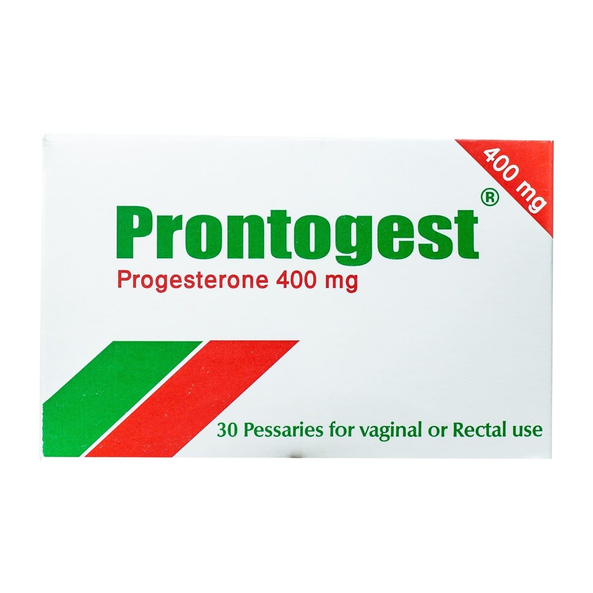 Prontogest 400 mg - 30 Vaginal Suppositories - Bloom Pharmacy