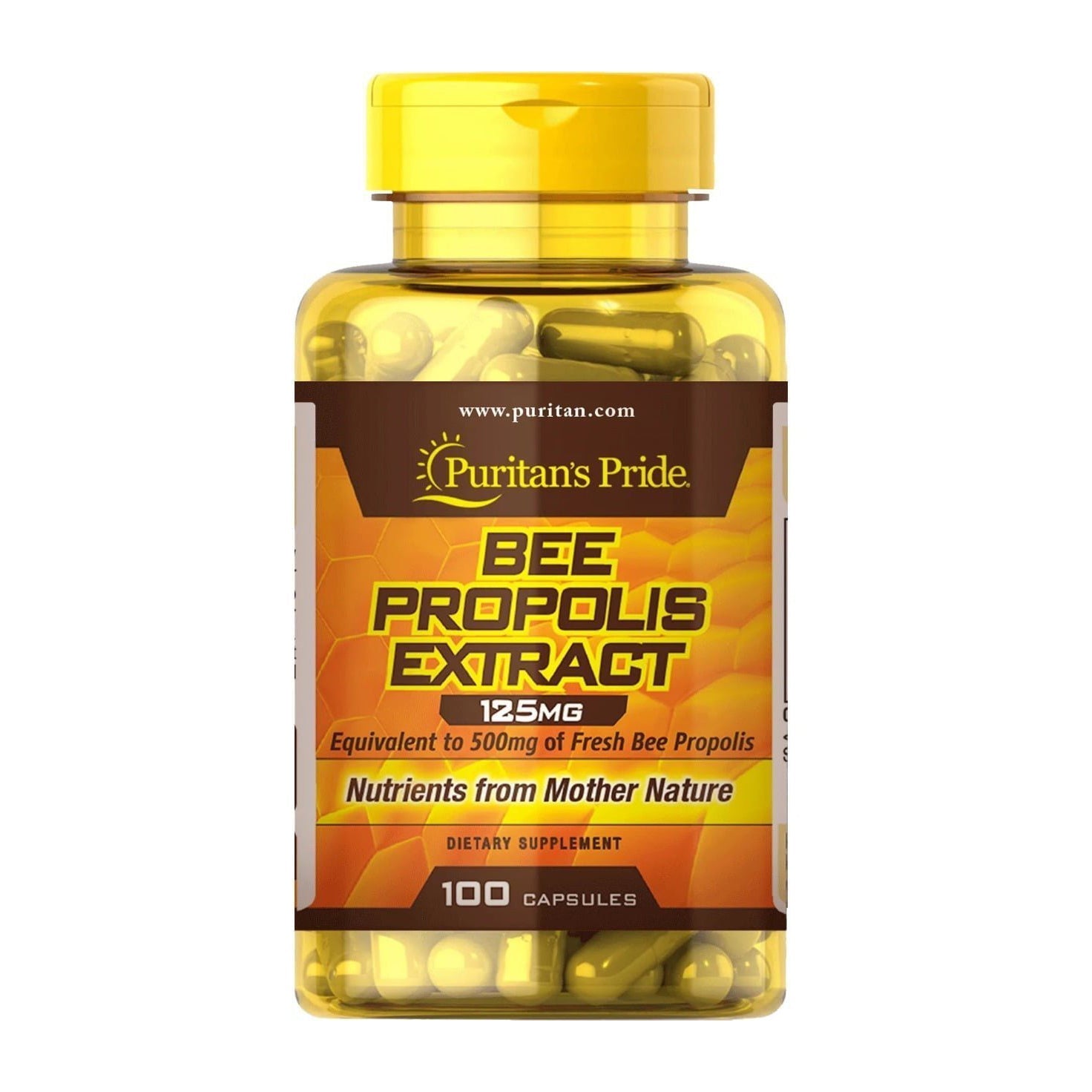 Puritan’s Pride Bee Propolis Extract 125mg - 100 Capsules - Bloom Pharmacy