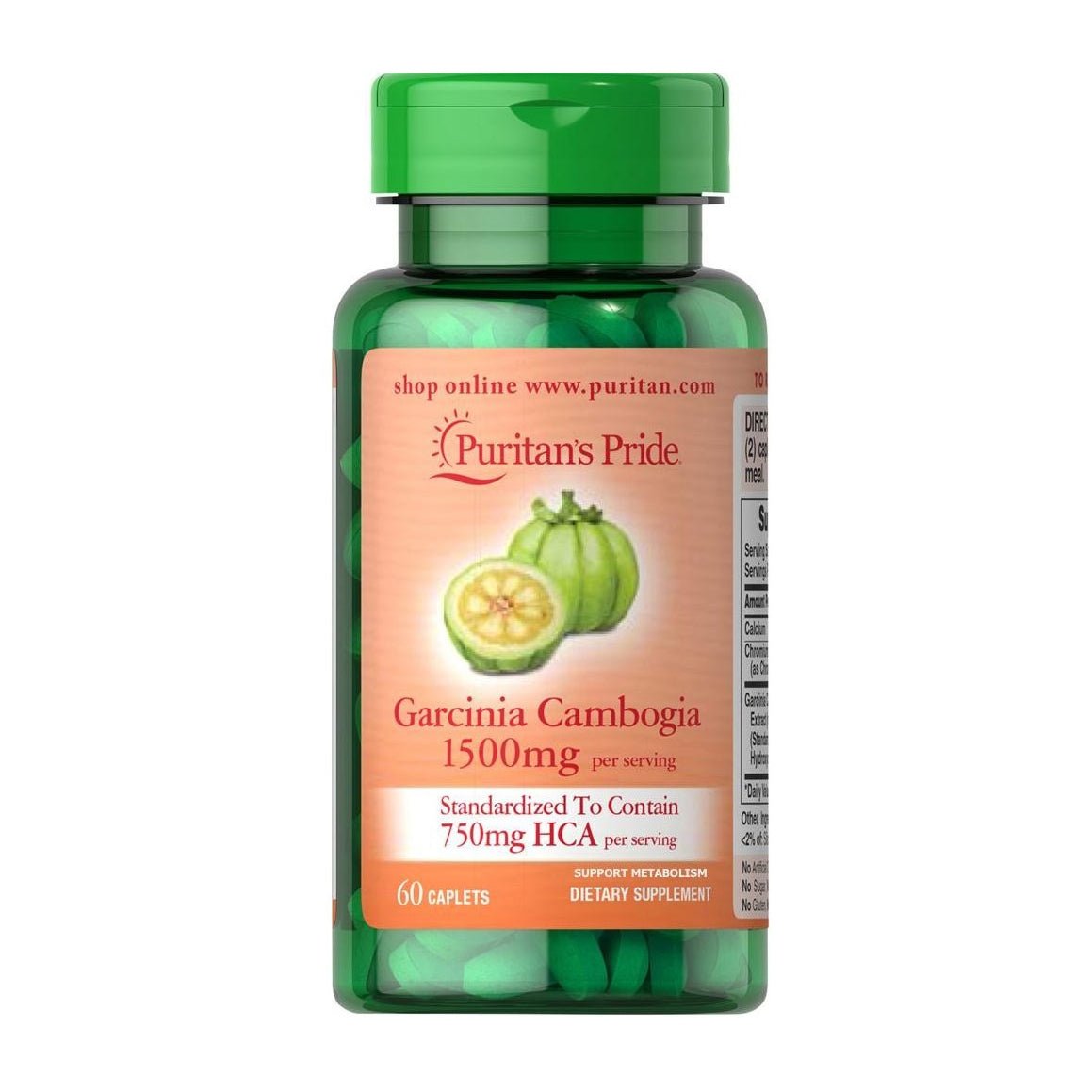 Puritan’s Pride Garcinia Cambogia 1500mg - 60 Caplets - Bloom Pharmacy