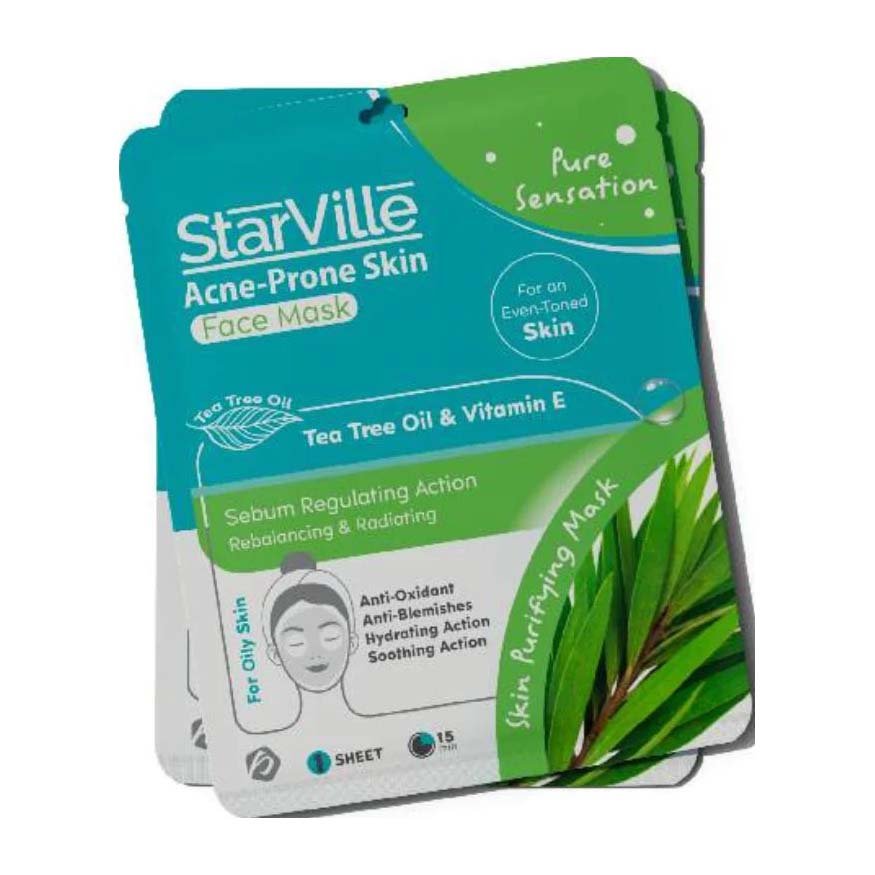 Starville Acne Prone Skin Face Mask - 1 Sheet - Bloom Pharmacy