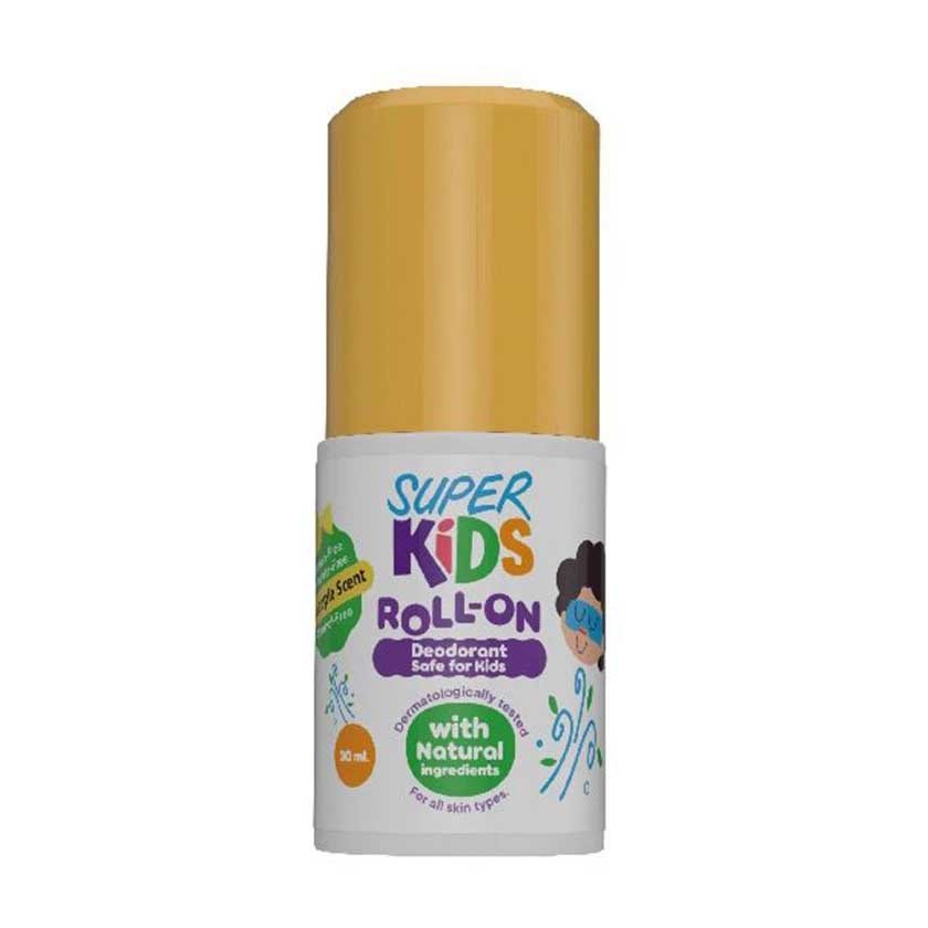 Super Kids Pineapple Scent Roll-On Deodorant – 30ml - Bloom Pharmacy