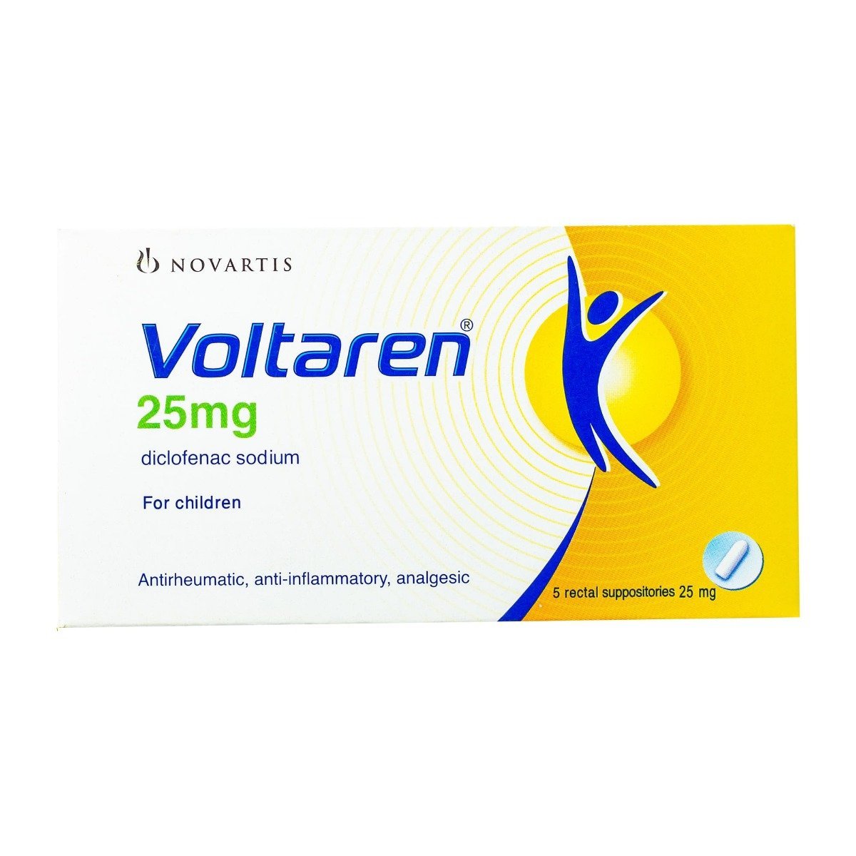 Voltaren 25 mg - 5 Suppositories - Bloom Pharmacy